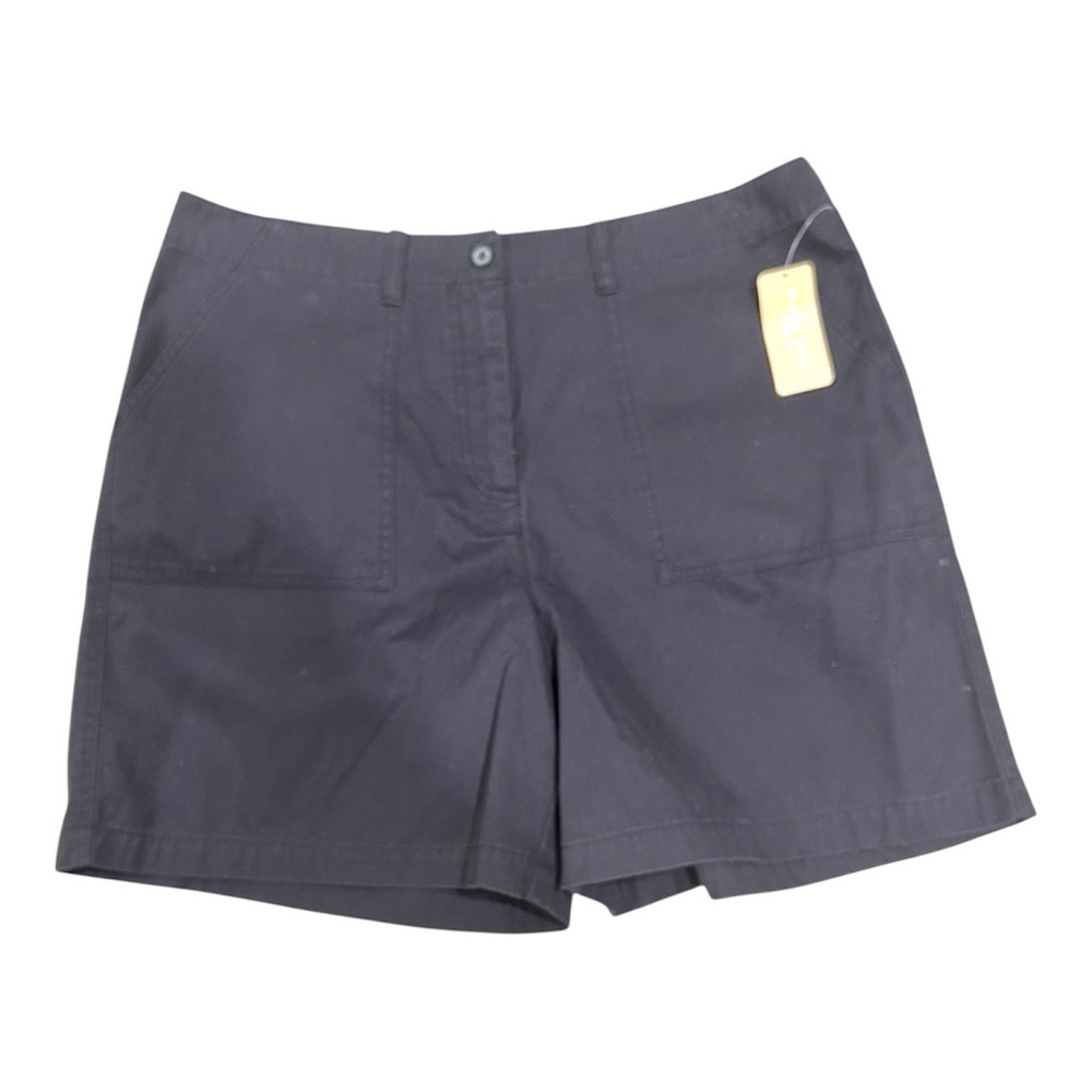 Kate Hill "Bottom Essentials" Black Utility Bermuda Shorts - Size 16
